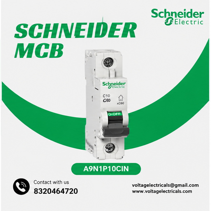Schneider Electric A9N1P10CIN Acti9 xC60 MCB – 1P 10A C Curve