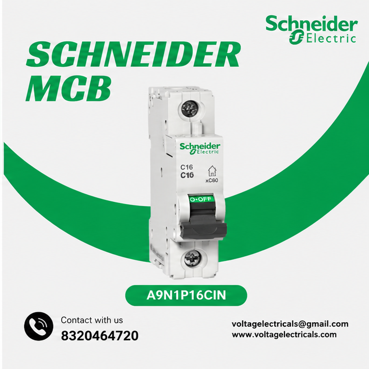 Schneider Electric A9N1P16CIN Acti9 xC60 MCB – 1P 16A C Curve